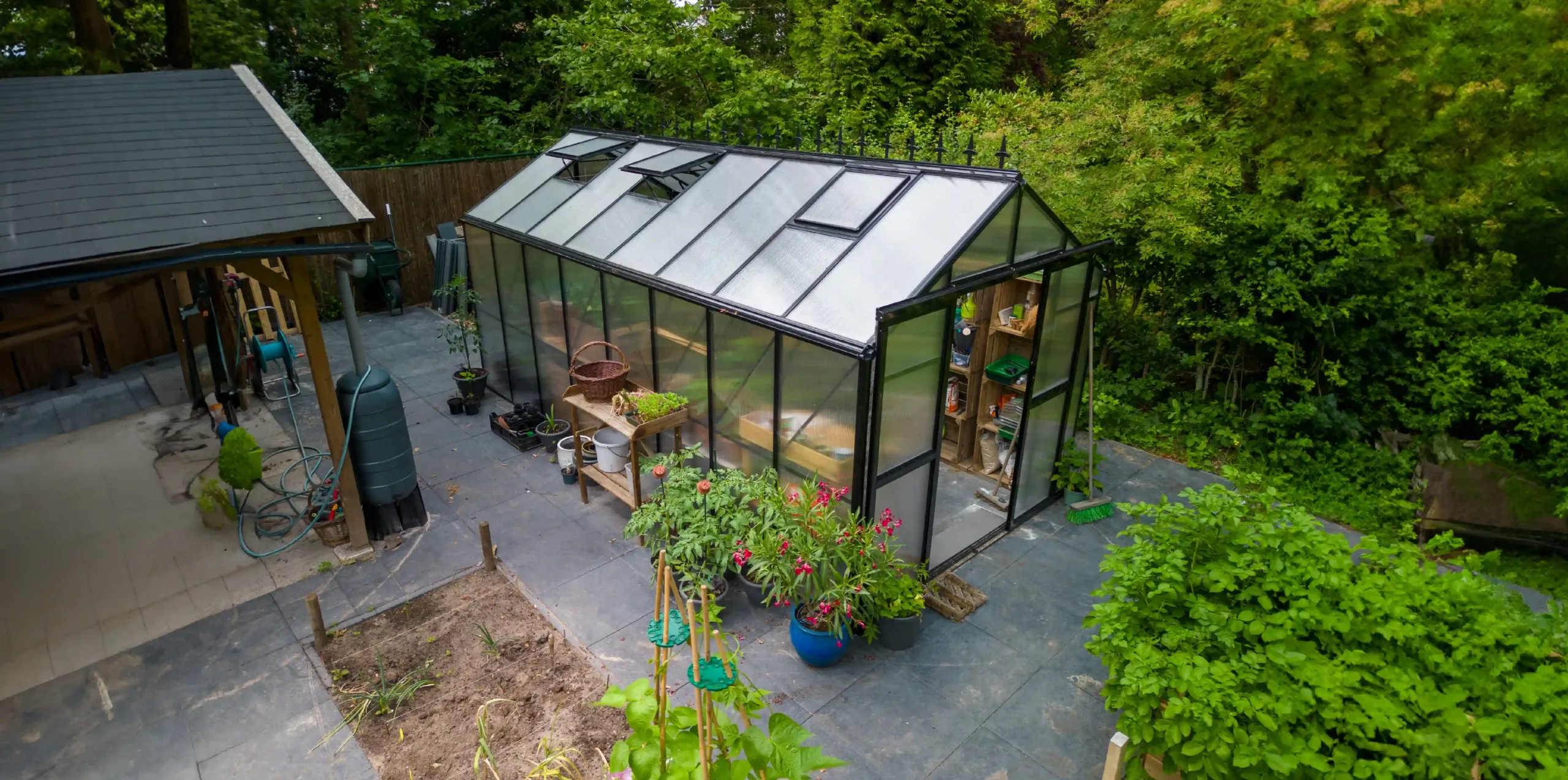 Gardenmeister, greenhouse, polycarbonate, aluminium, four seasons